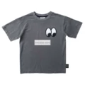 Lmh Black and Gray Eyes Short-Sleeved T-Shirt