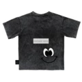 Lmh Washed Gray Back Smiley Short-Sleeved T-Shirt