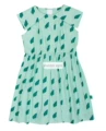 Wyn Green Conch Printed Lapel Dress