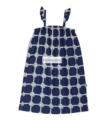 Wyn Dark Blue Hemp Rope Lace Suspender Dress