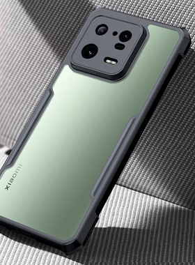 讯迪适用小米13手机壳防摔新款mi13pro保护壳镭射纹时尚黑色商务全包简约mi13ultra保护套气囊潮流时尚男女外