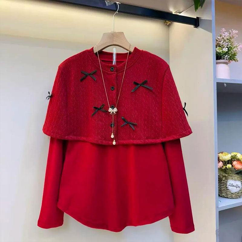 胖MM麻花纹披肩长袖小衫加肥大码女装气质轻熟风秋冬款洋气两件套,女装/女士精品,大码套装,淘宝优惠券,粉丝福利购,淘宝优惠卷