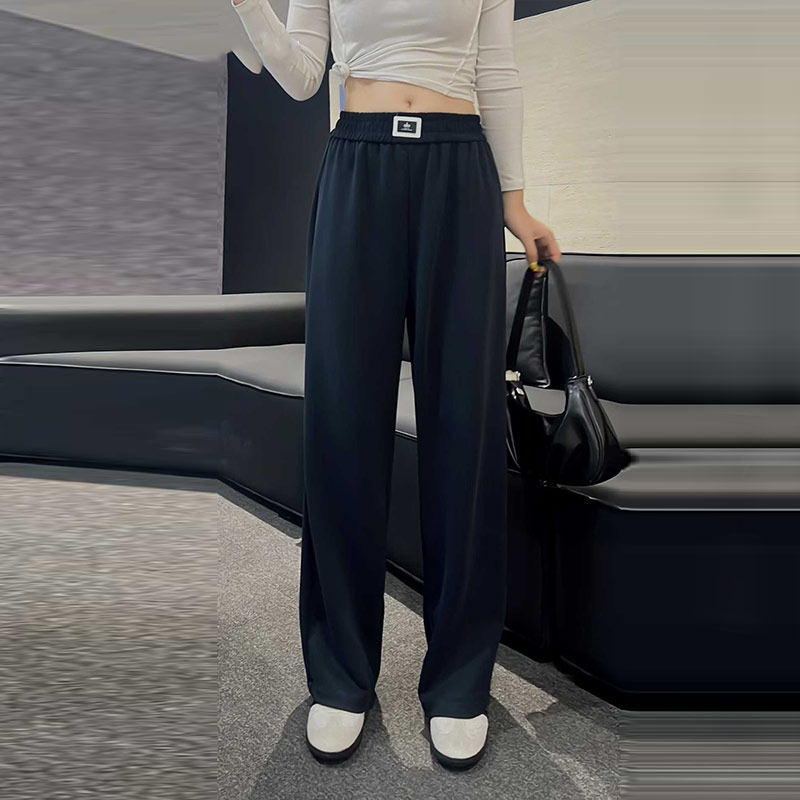 加肥大码女装松紧腰净版阔腿长裤胖妹妹宽松遮胯百搭简约休闲裤子,女装/女士精品,大码裤装,淘宝优惠券,粉丝福利购,淘宝优惠卷