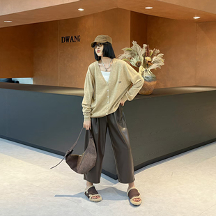 百搭显瘦韩版 胖MM加肥拼色领长袖 女装 宽松遮肚子大码 上衣 纽扣小衫