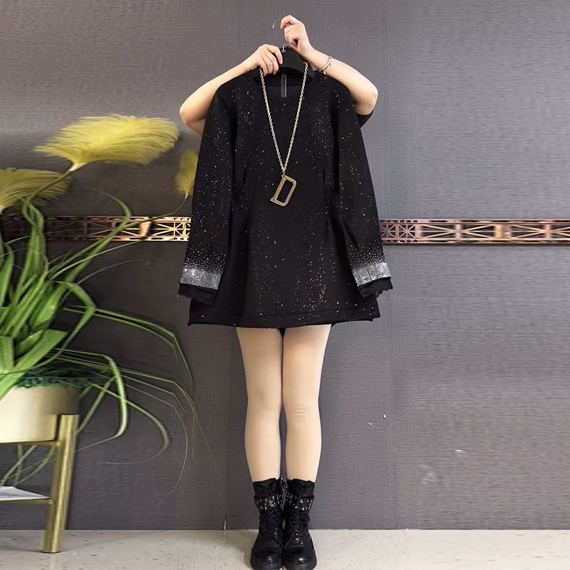 加肥大码女装拼色袖口收腰压褶上衣胖妹妹韩版显瘦减龄休闲卫衣潮,女装/女士精品,大码内搭,淘宝优惠券,粉丝福利购,淘宝优惠卷