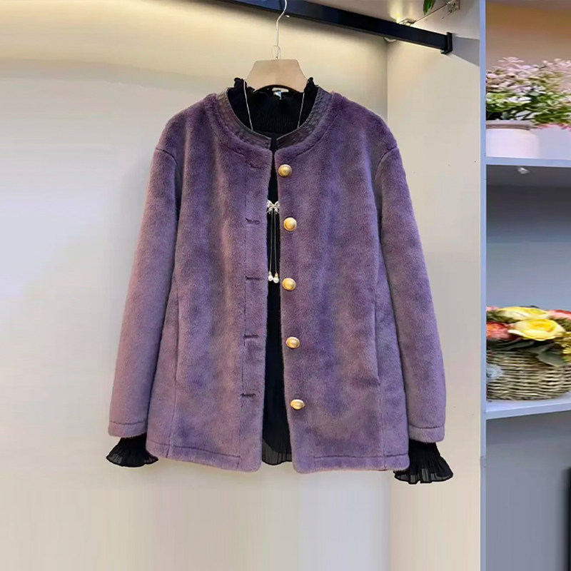 胖MM显瘦立领长袖毛毛外套加肥大码女装欧洲站时尚设计感冬季上衣,女装/女士精品,常规大码外套,淘宝优惠券,粉丝福利购,淘宝优惠卷