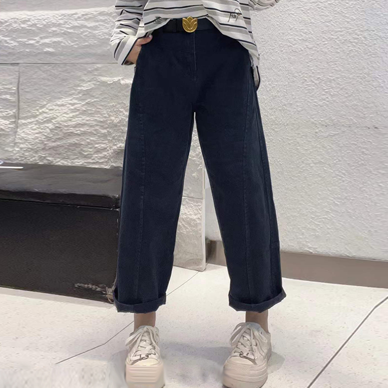 大码女装侧压线阔腿裤子