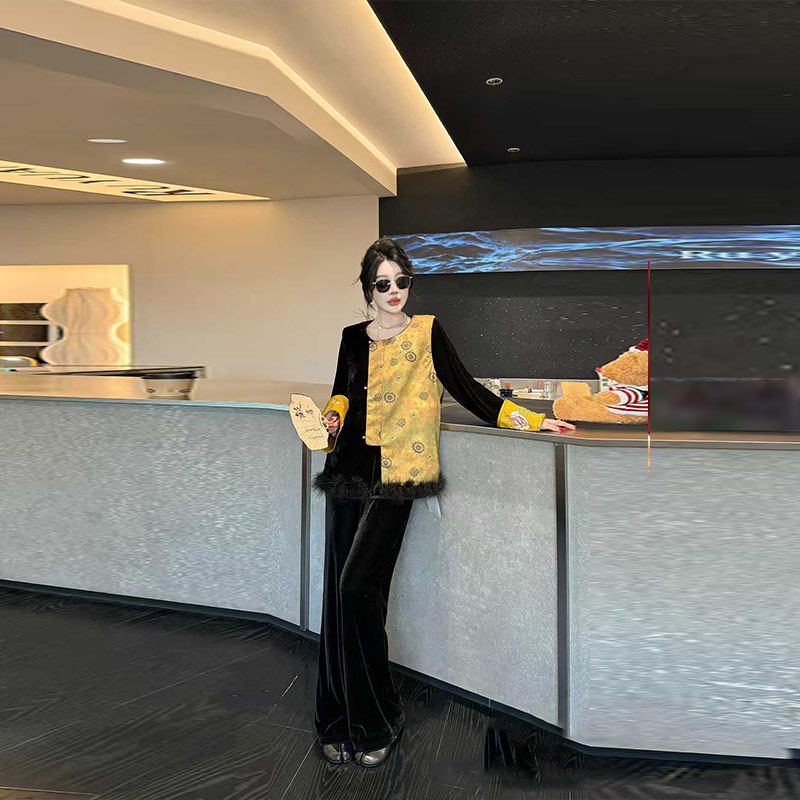 大码女装拼色AB版国风马甲胖妹妹2026新款百搭复古风时尚洋气坎肩,女装/女士精品,大码内搭,淘宝优惠券,粉丝福利购,淘宝优惠卷