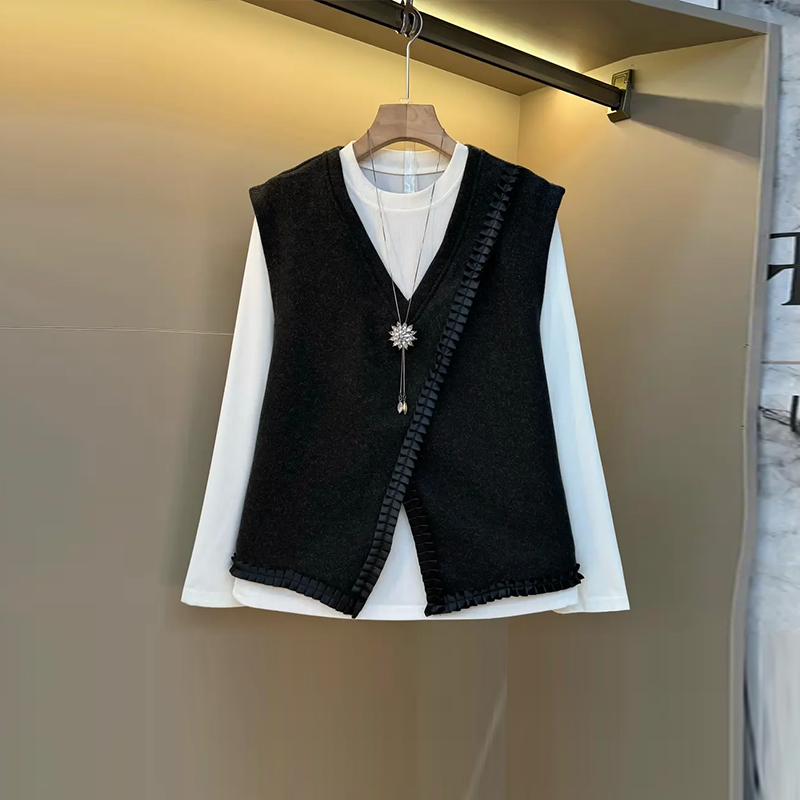 大码女装通勤显瘦两件套