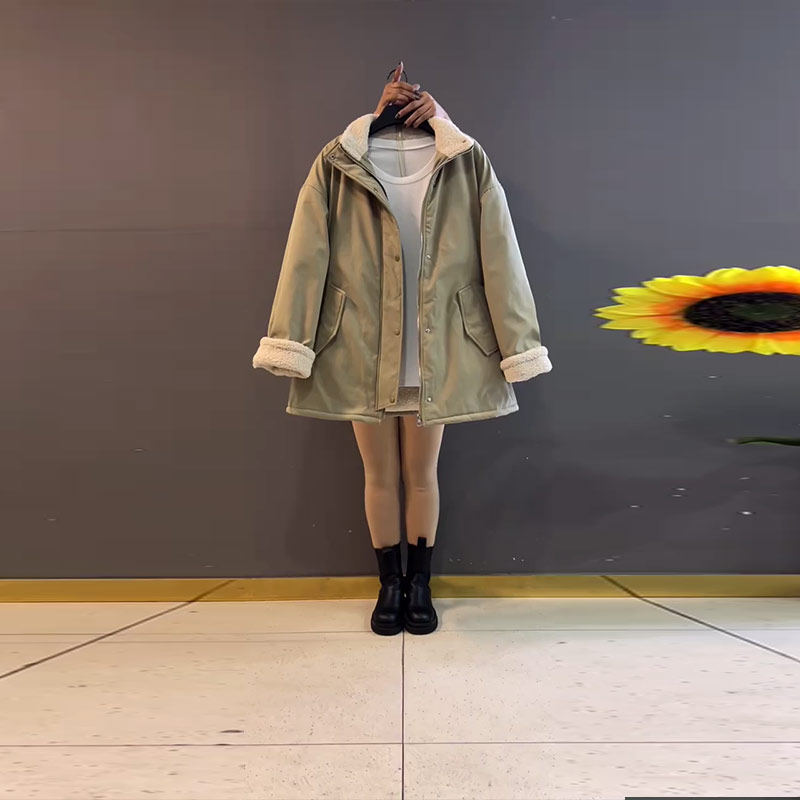 胖妹妹宽松立领长袖棉服外套加肥大码女装韩版冬季款显瘦简约上衣,女装/女士精品,大码棉服,淘宝优惠券,粉丝福利购,淘宝优惠卷