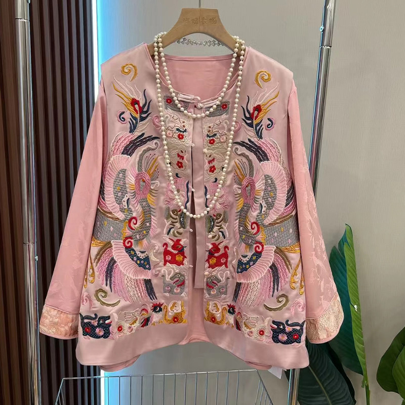 胖MM大码女装拼色袖口盘扣小衫加肥刺绣复古风春秋款百搭洋气马甲,女装/女士精品,大码内搭,淘宝优惠券,粉丝福利购,淘宝优惠卷