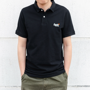 英国Superdry 极度干燥男夏修身圆领短袖polo衫潮休闲纯色翻领T恤