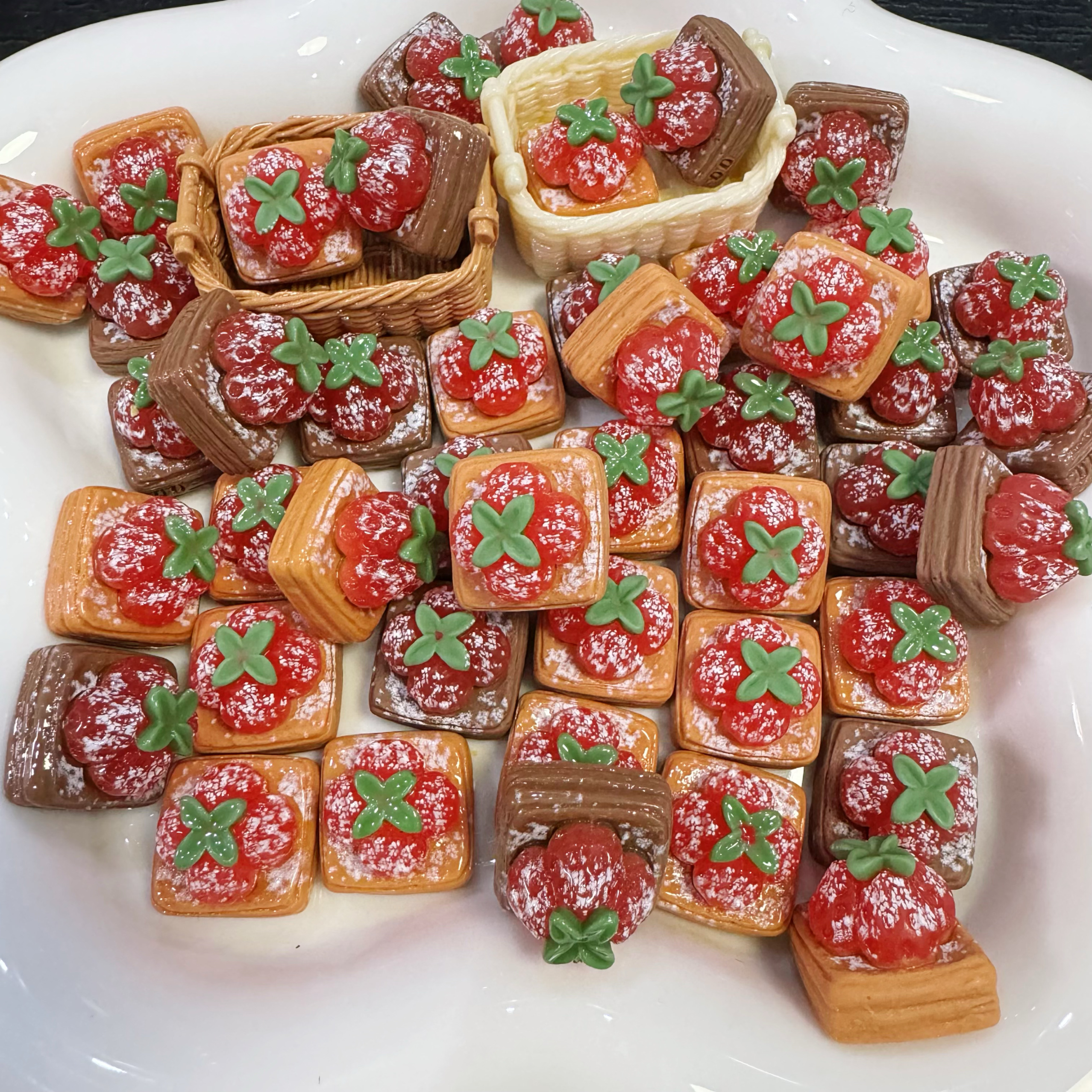 thumbnail for In October, each customized food toy collection cartoon simulation resin accessories food toy miniature matching is inedible