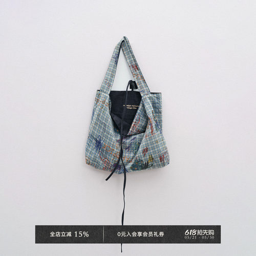 Veega Chic“童趣”系列设计感两面背绣花单肩大容量帆布包