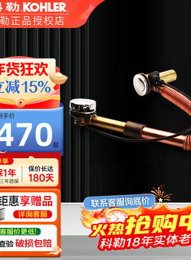 科勒卫浴浴缸配件 铸铁浴缸铜排水下水软管浴缸排水管K-17254T-CP