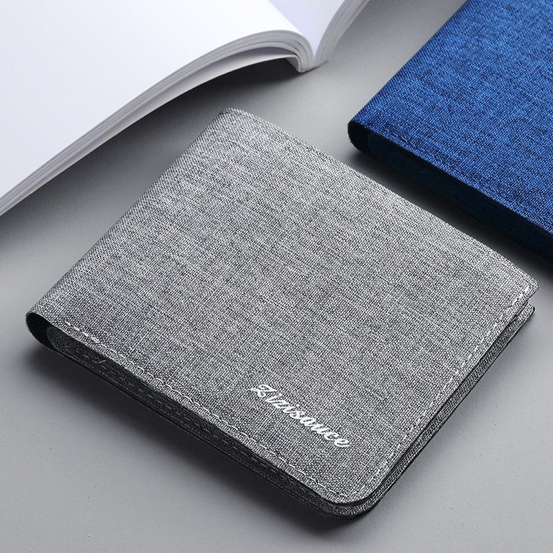 日本男士帆布钱包2025新款大学生个性多卡位防盗刷钱夹大容量卡包,箱包皮具/热销女包/男包,钱包,淘宝优惠券,粉丝福利购,淘宝优惠卷