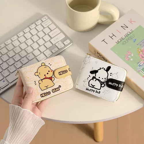 Милый мультяшный картхолдер, вместительная и большая портативная сумка через плечо, ультратонкий маленький кошелек для водительских прав