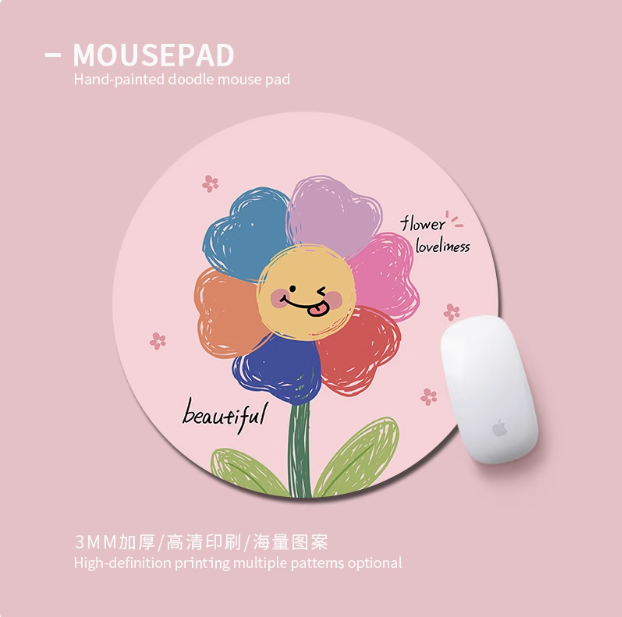 可爱花朵原创鼠标垫男女生办公笔记本电脑键盘垫防滑垫便捷鼠标垫,电脑硬件/显示器/电脑周边,鼠标垫/贴/腕垫,淘宝优惠券,粉丝福利购,淘宝优惠卷