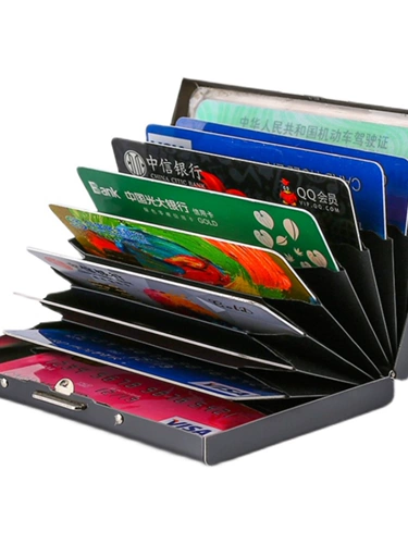 Металлический антимагнитный картхолдер из нержавеющей стали, универсальный комплект для водительских прав, анти-кража