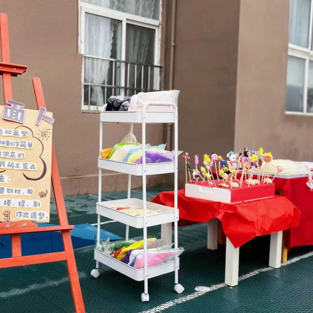 学校幼儿园水杯架手推车收纳层架