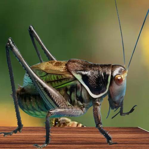 翡翠绿大号叫虫超大铁皮