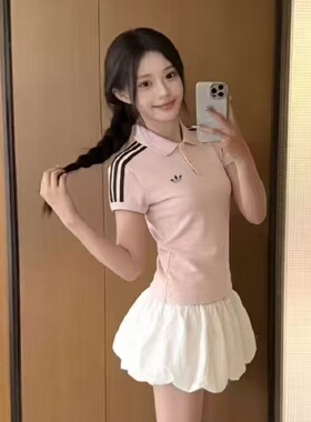 三折专区丨大牌撤柜甄选丨Jennie同款运动POLO衫短袖女子休闲T恤