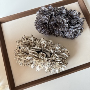 韩系碎花花朵香蕉夹女高级感发夹后脑勺显发量抓夹半扎发横夹发饰