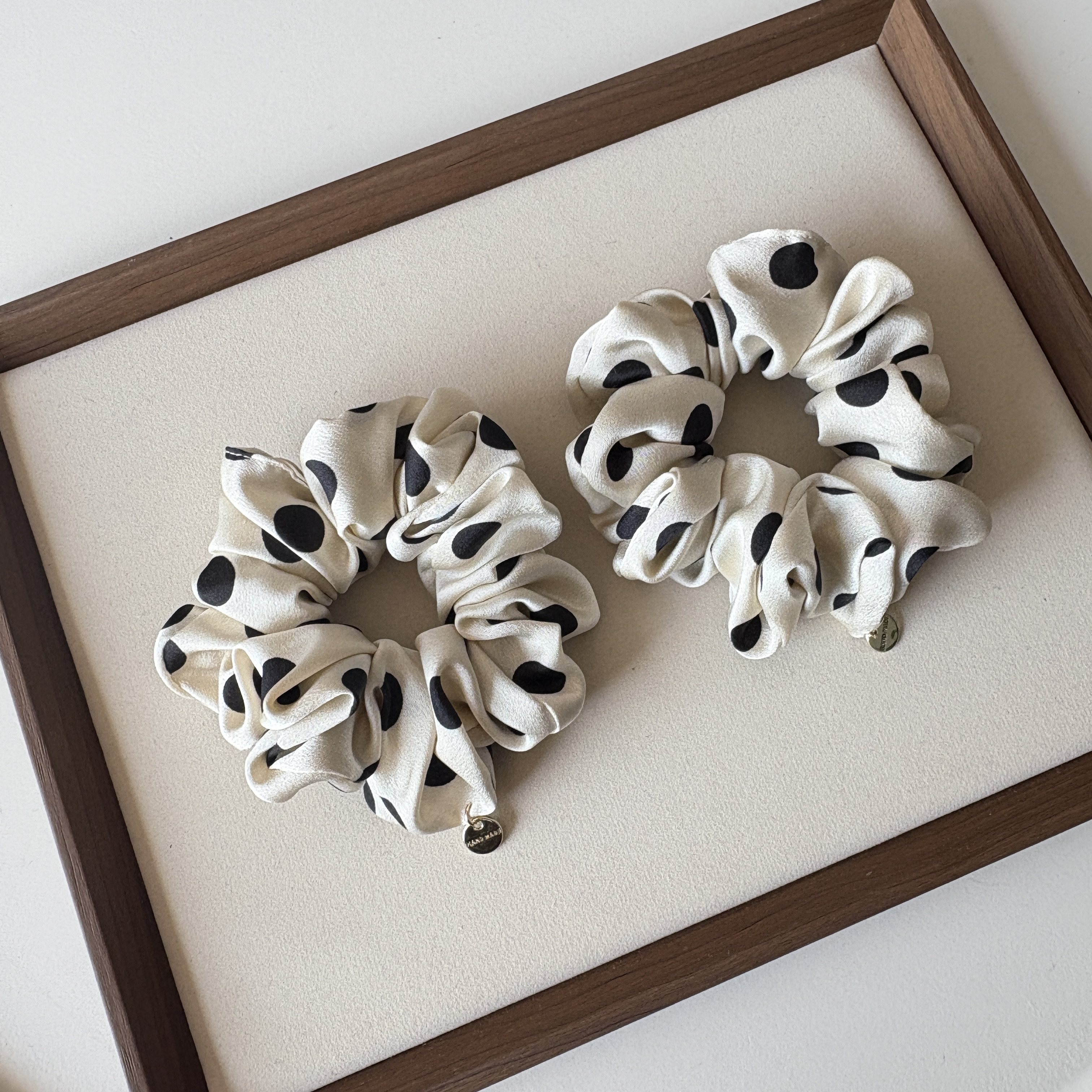 韩系波点中号发圈女高级感扎头发绳丸子头马尾发饰头绳发绳头饰,饰品/流行首饰/时尚饰品新,发饰,淘宝优惠券,粉丝福利购,淘宝优惠卷