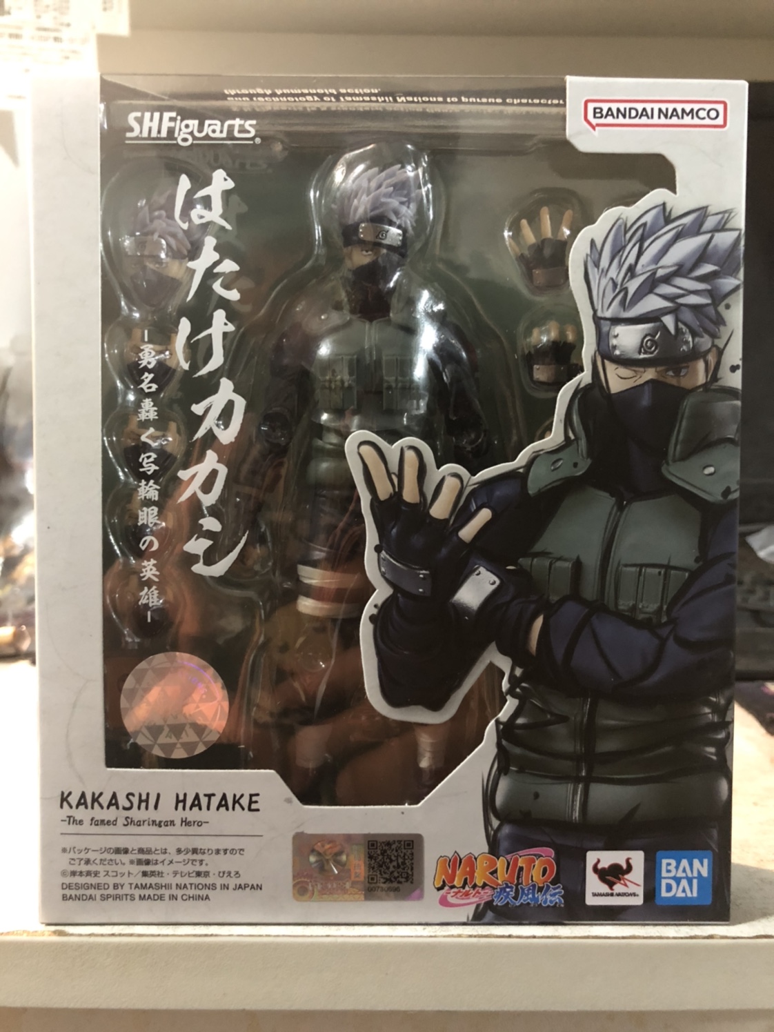 现货 万代 SHF 火影忍者 疾风传 旗木卡卡西 2.0新版 写轮眼英雄