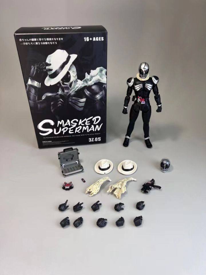 现货大通模型真假面骨雕骑士w skull 大叔 水晶骷髅死神 鸣海庄吉