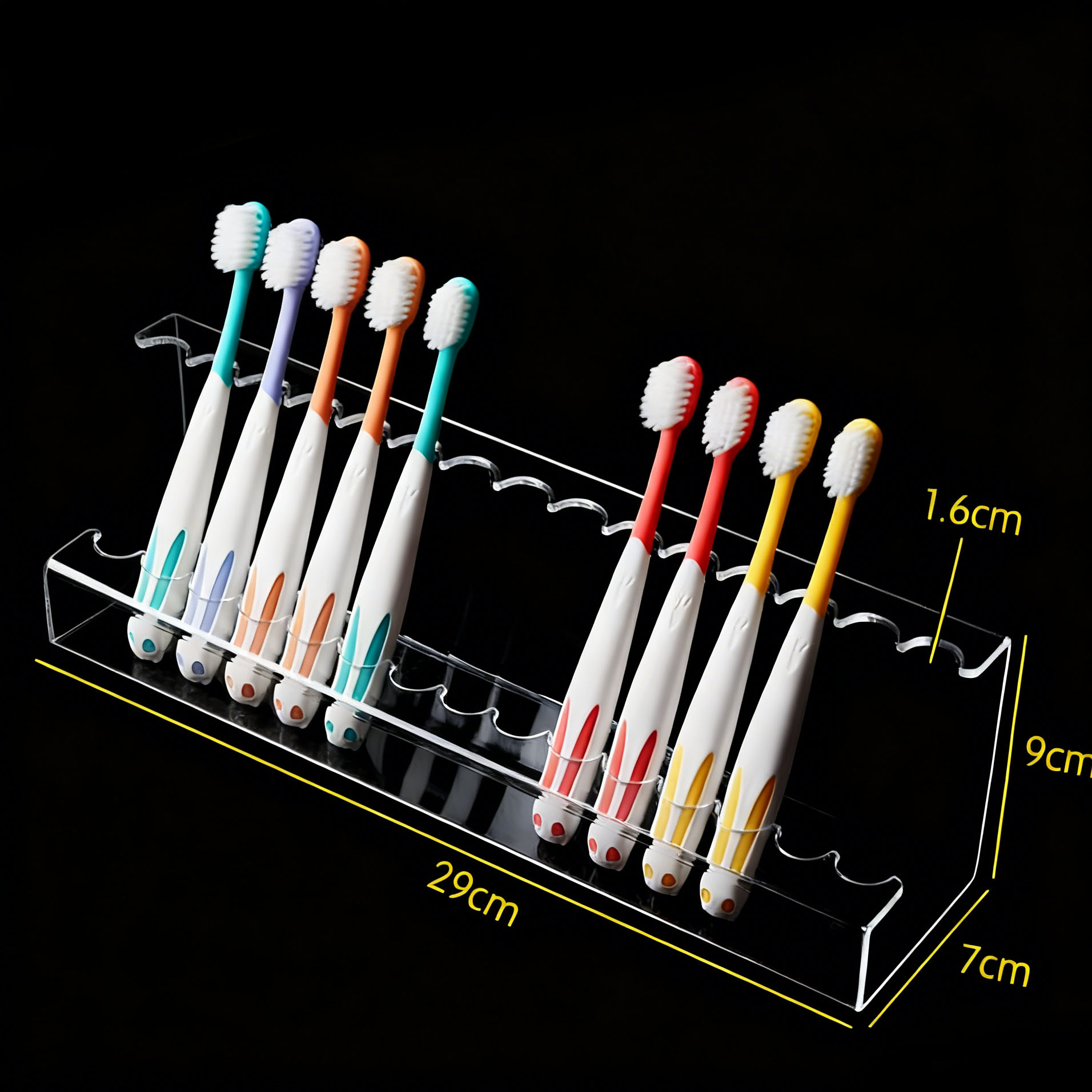 亚克力牙刷展示架透明牙刷陈列架笔支架酒店宾馆牙刷展示架
