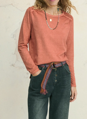 汉麻时代女士长袖T恤天然有机棉柔软亲肤环保汉麻抑菌透气吸汗