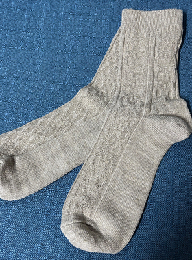 汉麻时代男女款汉麻羊毛袜天然汉麻抑菌吸汗羊毛保暖蓄热中筒袜