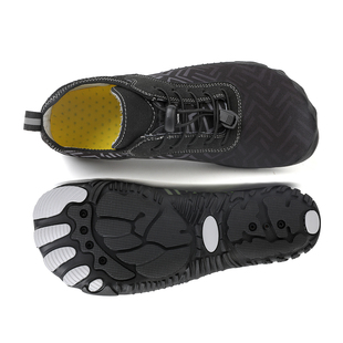 厚底五指鞋户外沙滩鞋透气网面鞋男女款便携速干溯溪鞋防滑游泳鞋