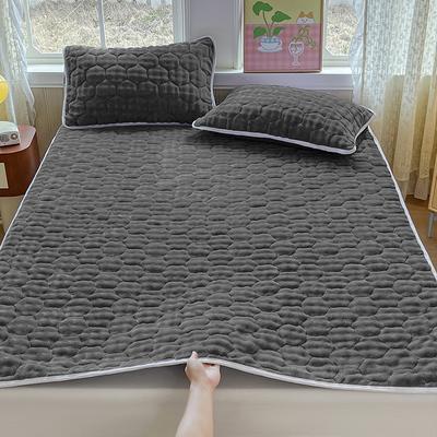 泡泡绒床垫褥子牛奶绒软垫冬天