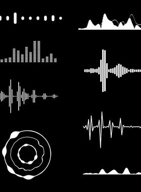 视频素材声音音乐音频音波图形动画节奏跳动MG165