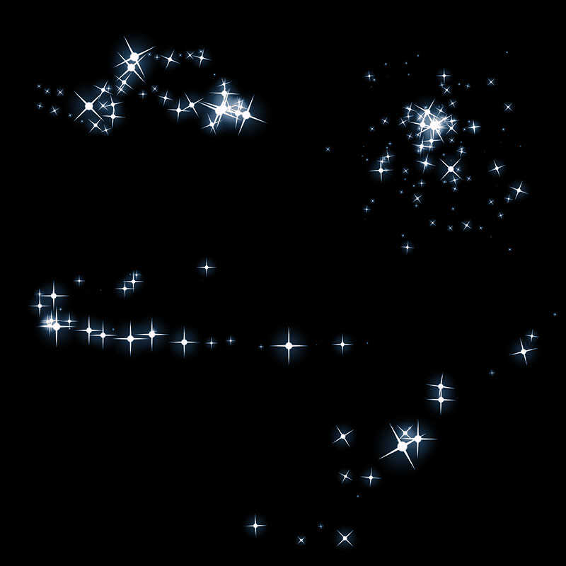 视频素材唯美白色星星光芒魔法轨设计素材/源文件