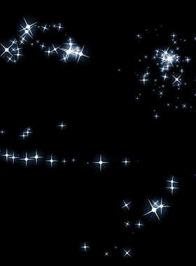 视频素材唯美白色星星光芒魔法轨迹MOV透明合成特效MG123