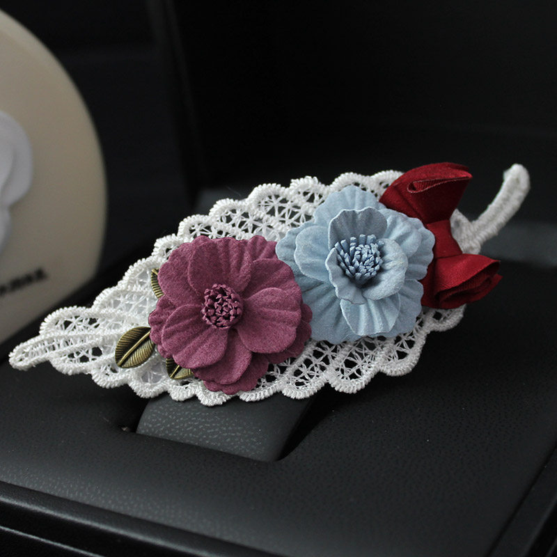 新款个性树叶发夹女发饰宽边头花扎头发盘发夹子复古边夹气质发卡