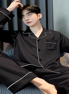 维多利亚男士睡衣男款2026新款纯棉长袖秋冬高端青少年家居服套装