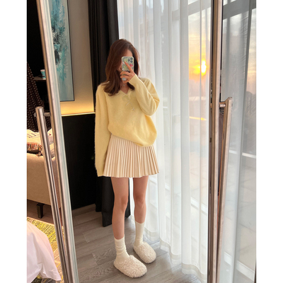 小个子高腰显瘦半身裙a字短裙冬