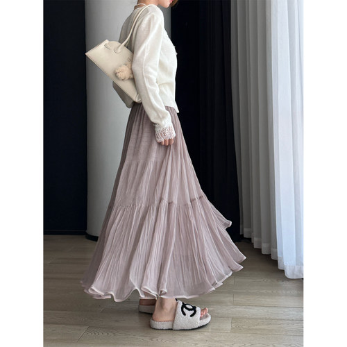 大摆蓬蓬裙~温柔风纱裙