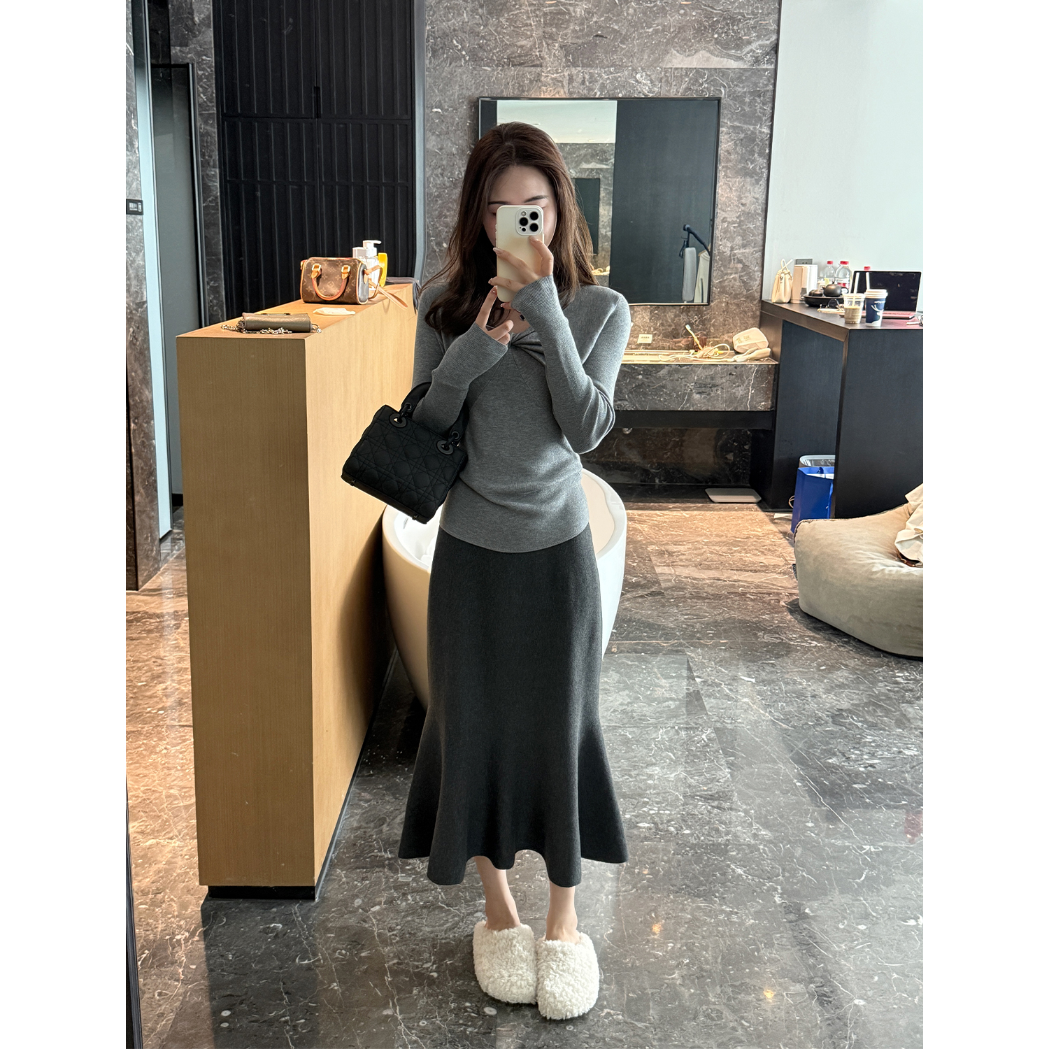 修身显瘦鱼尾裙小个子半身裙