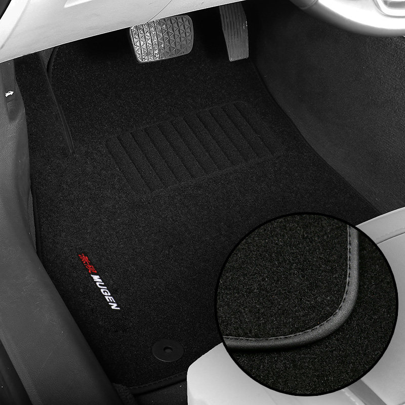 无味原车脚垫飞度地毯绒面防滑