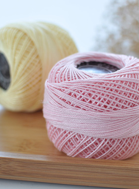 3号彩鸟牌蕾丝线3号玩偶线全棉丝光棉勾针线桌布杯 wayuu包