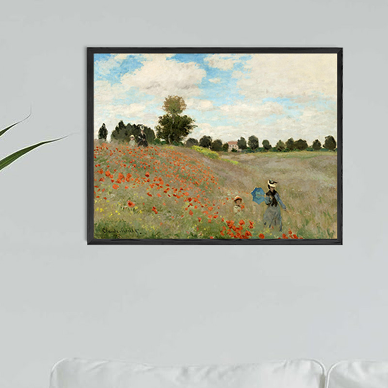 高清微喷纯棉油画布橙湖精品定制