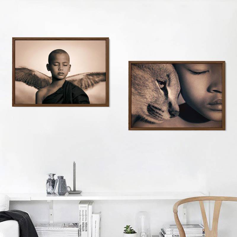 尘与雪ashes and snow灰和雪a4客厅书房空灵喷绘油画布画芯装饰画