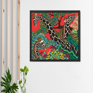 美惠三女神正方形高清喷绘简约现代艺术厚油画布画芯无画框装饰画