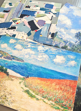 特价高清微喷纯棉油画布橙湖精品