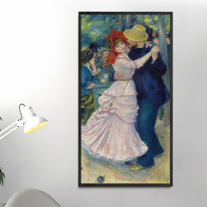 高清微喷纯棉油画布橙湖精品定制